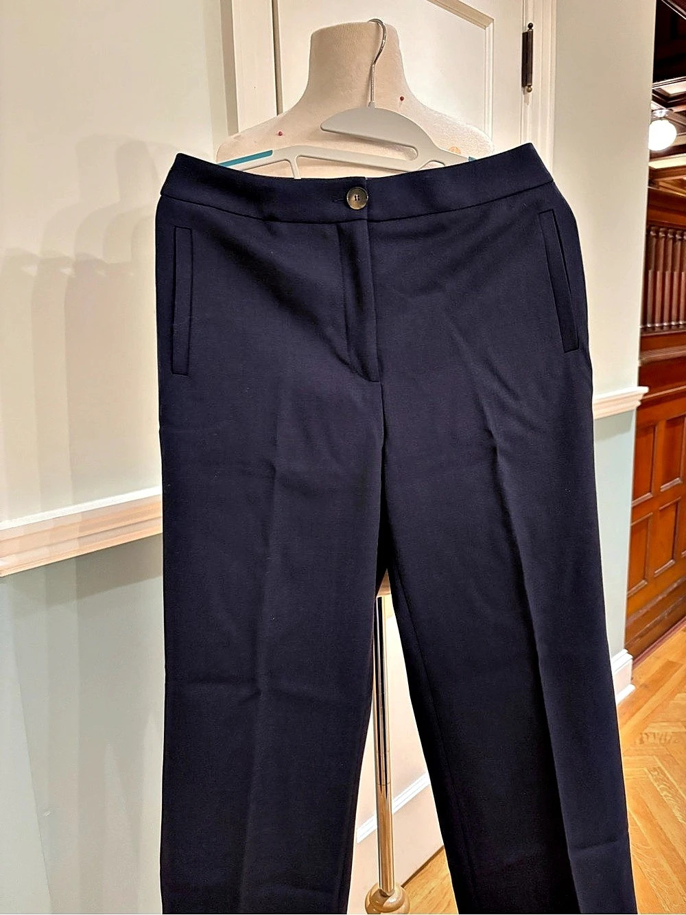 Sézane Straight leg Martin Trousers in Blue Size 38 , new without tags, never wo